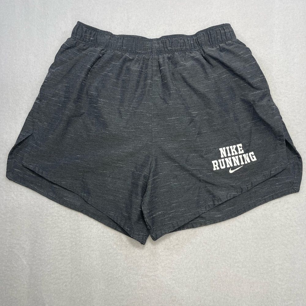 Nike Dri-FIT Running Shorts Women Small Gray Athletic Lined Gym Active - Picture 1 of 8